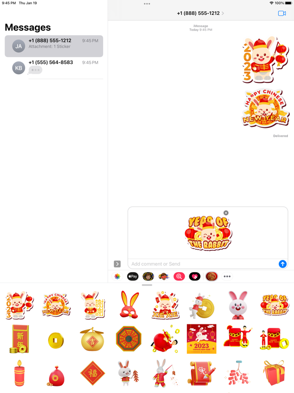 Chinese New Year - WASticker Ipad images