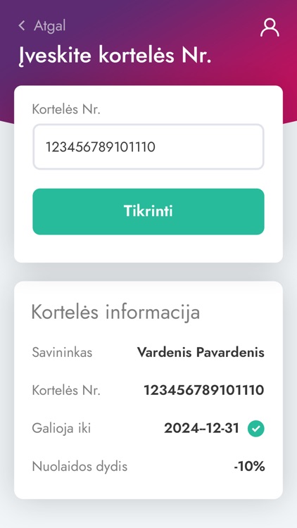 Akmeniečio kortelė screenshot-3