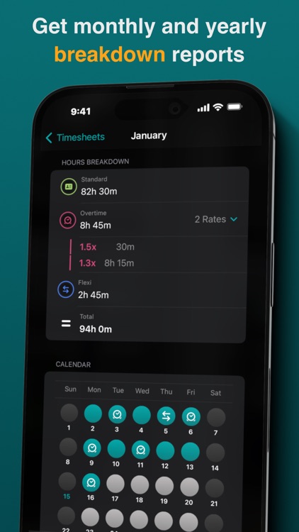 Timesheet Pro - Hours Tracker by Luke Mulholland