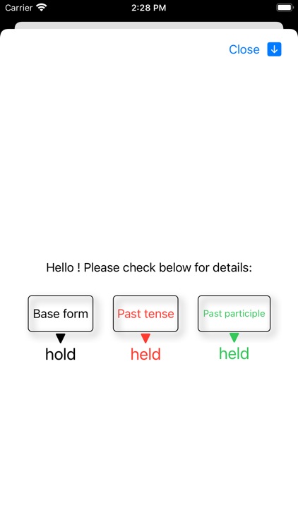 Memorizing Irregular Verbs screenshot-3