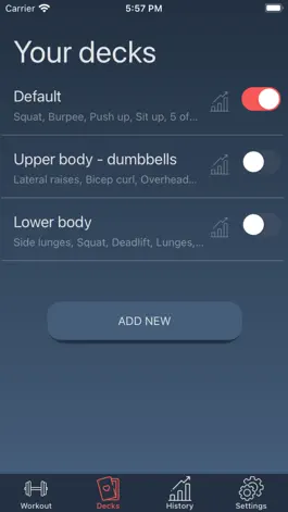 Game screenshot Deck of Cards - Home workout hack