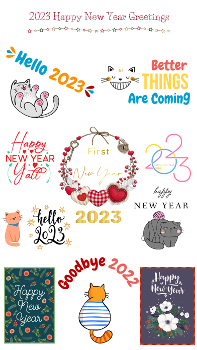 2023 - Happy New Year Stickers screenshot 1