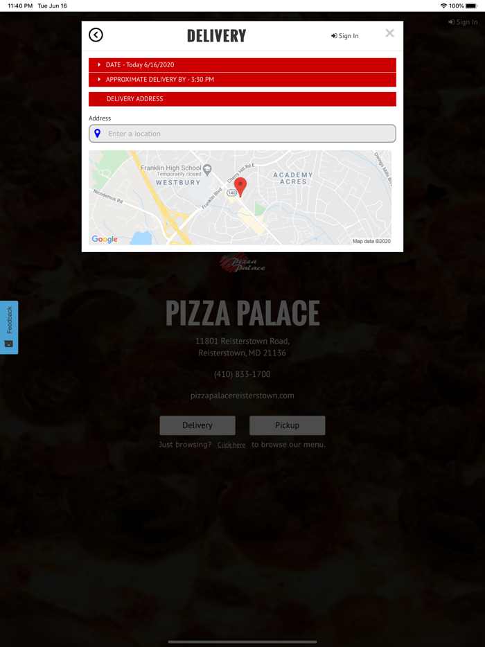 The Pizza Palace