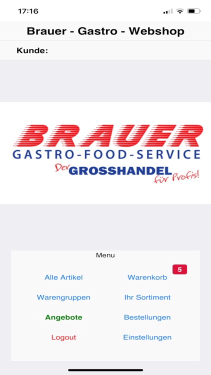 WebshopApp Brauer-Gastro