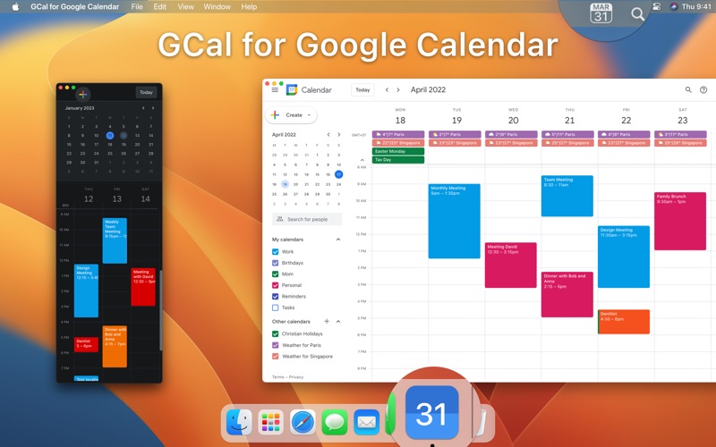 GCal for Google Calendar para PC y Mac Descargar gratis (2023 versión