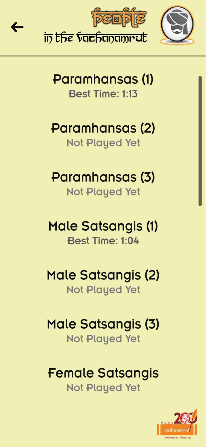 Vachanamrut Word Search