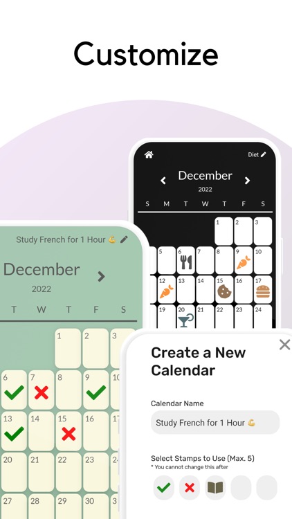 Check Off Calendar - Tracker