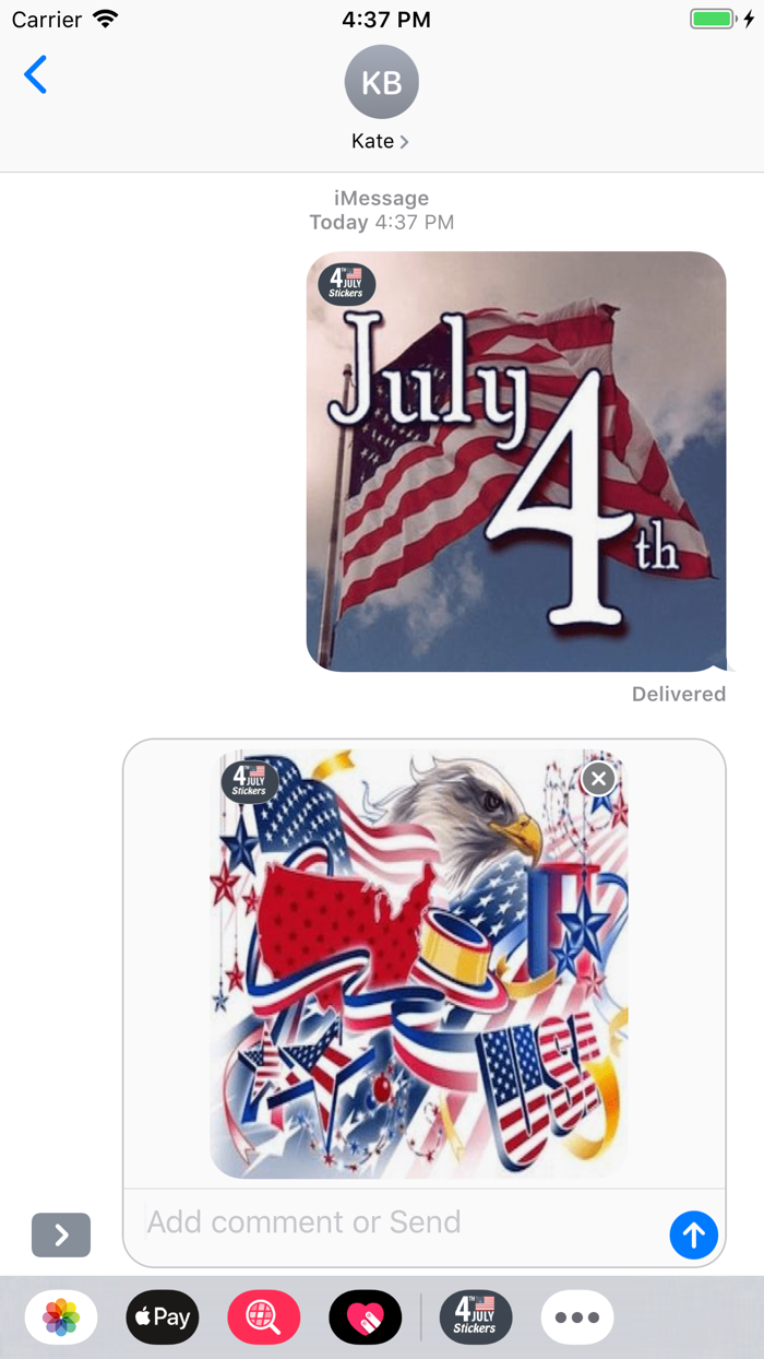 Happy 4th Of July Stickers
