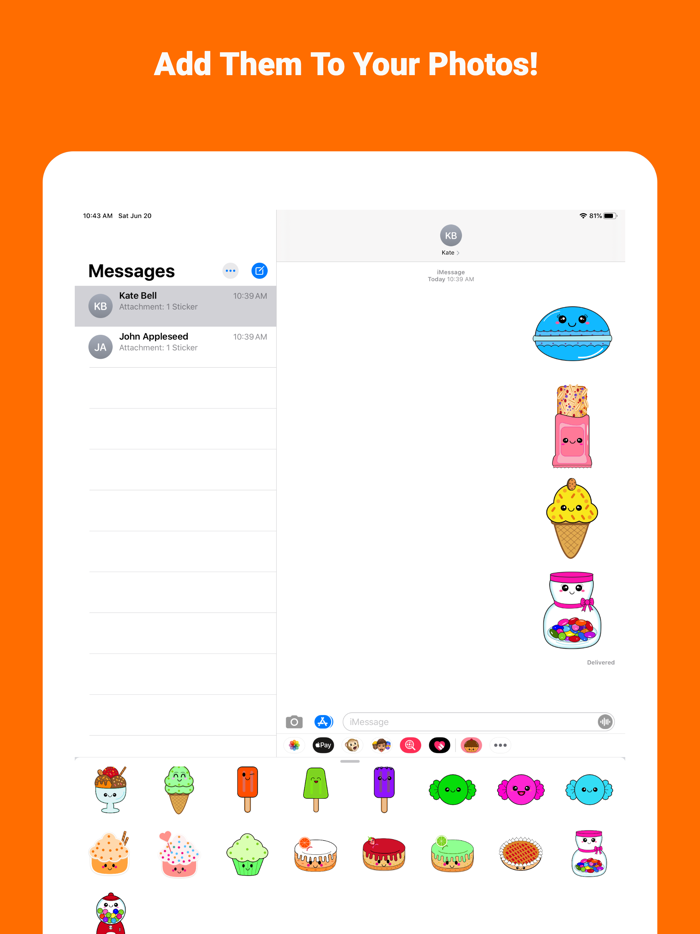 Delicious Desserts Stickers