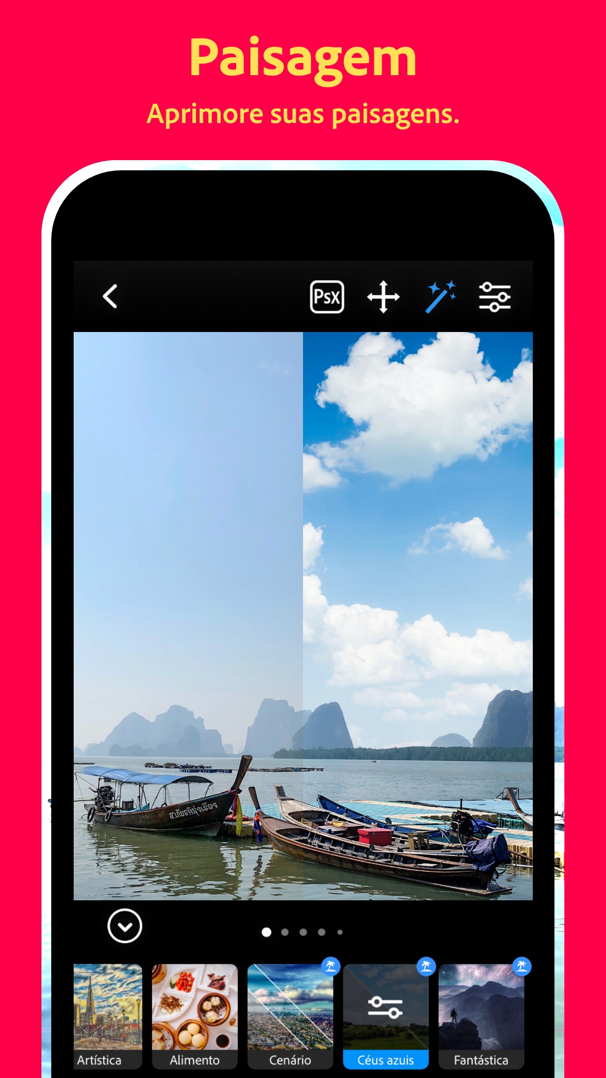 Screenshot do app Photoshop Camera