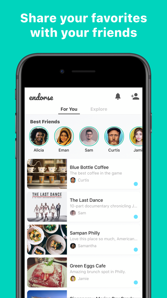 Endorse - Share Your Favorites
