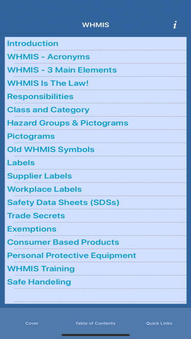 WHMIS Pocket GuideScreenshot of 2
