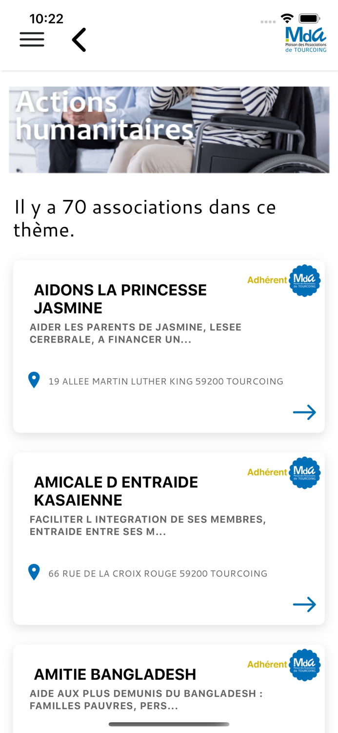 Répertoire MDA de Tourcoing