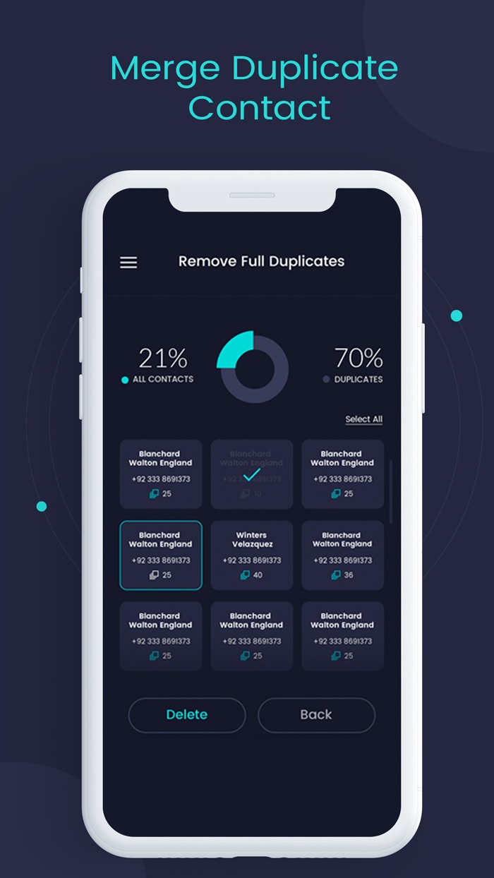 Duplicate Contacts Cleaner App