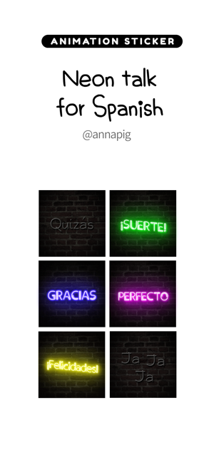 Neon talk for Spanish