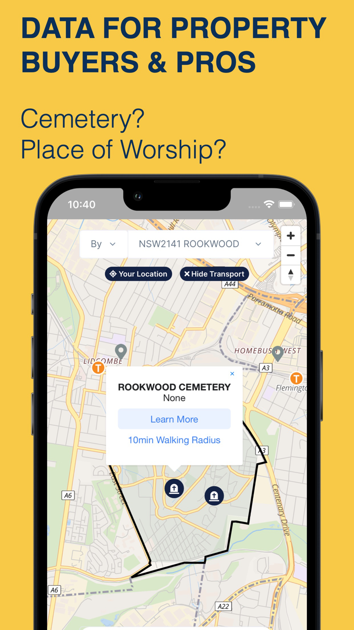 Property Data Map - Sydney NSW