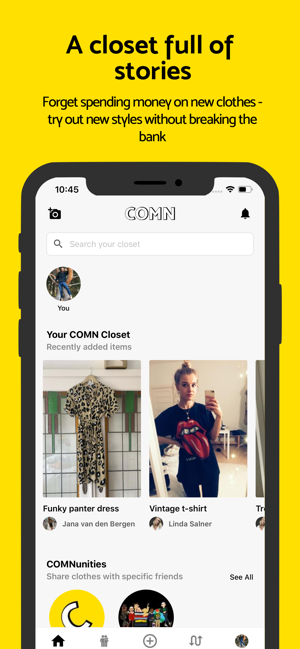 COMN - Share your clothes(圖1)-速報App