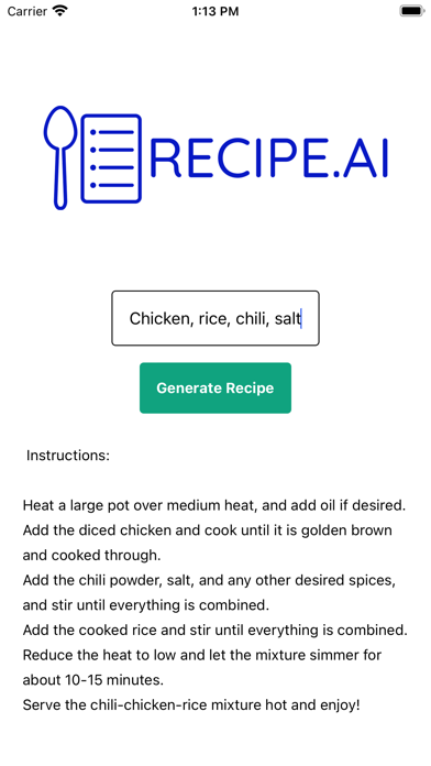 Recipe.AI Screenshots