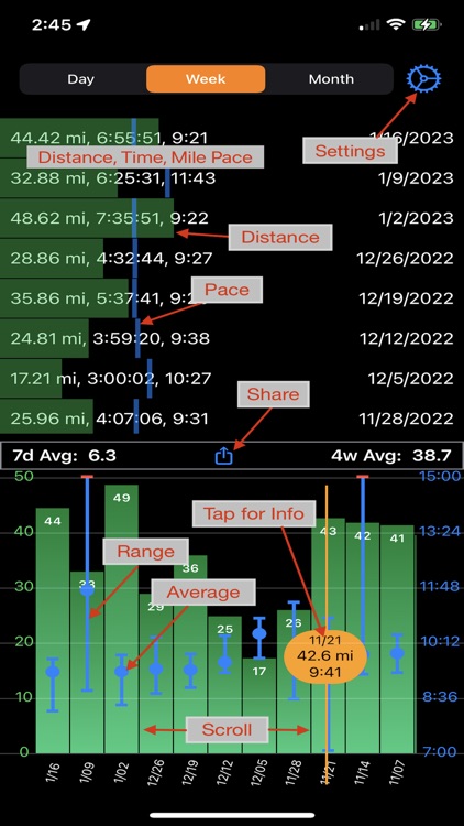 RunChart Workout Tracker screenshot-4