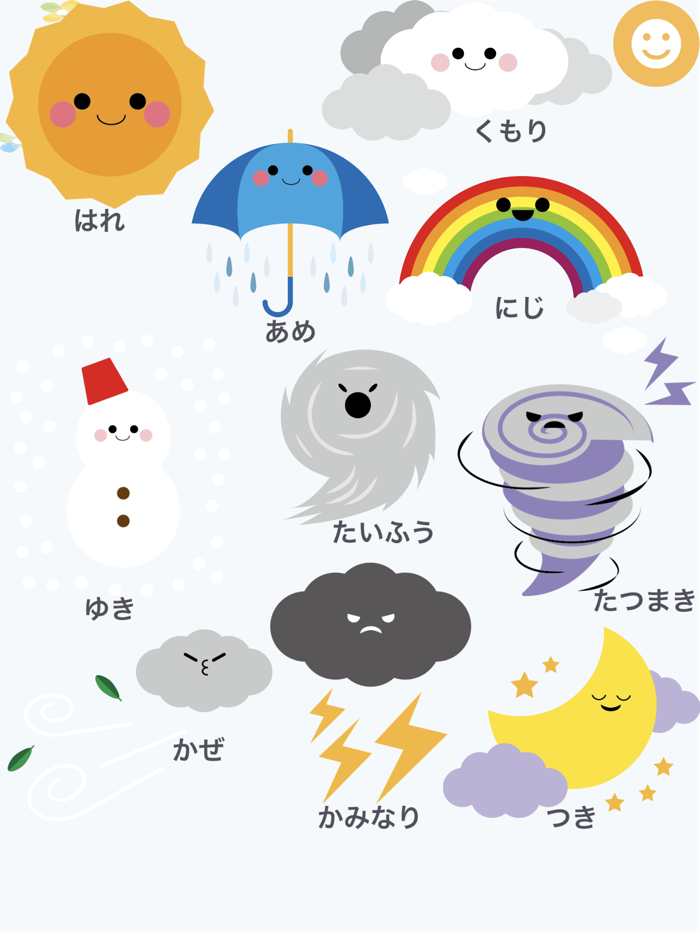 学び図鑑画面タップで物の名前を覚えよう！