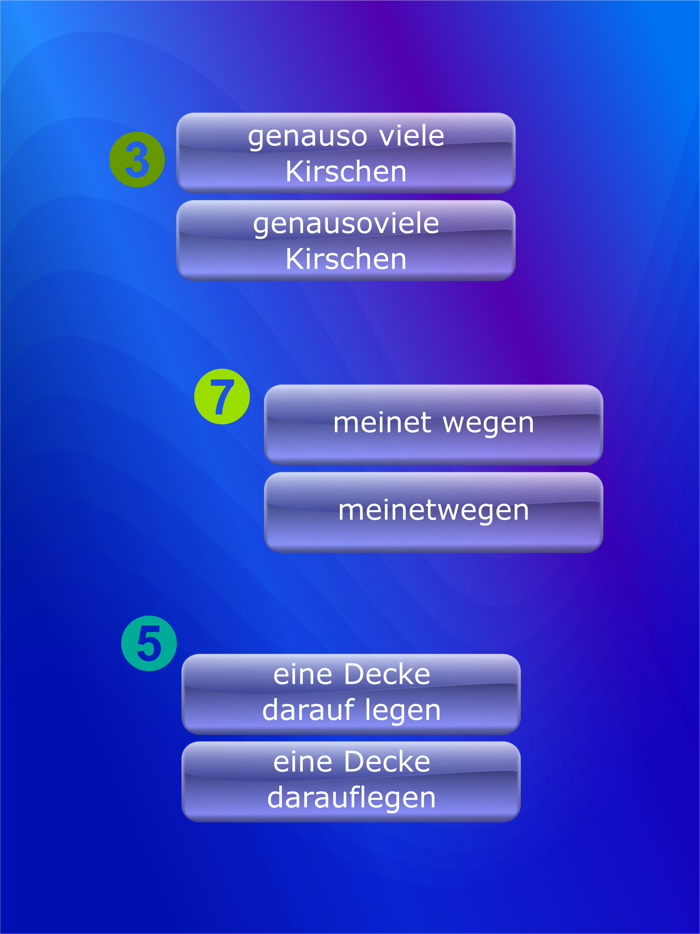 Zusammen oder getrennt?
