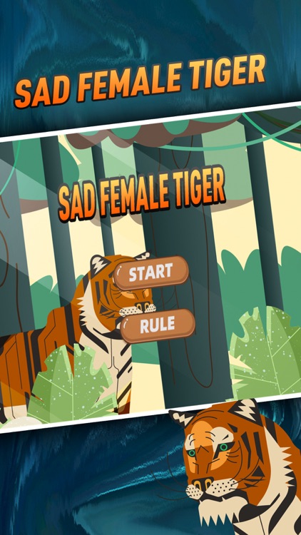 Sad female tiger