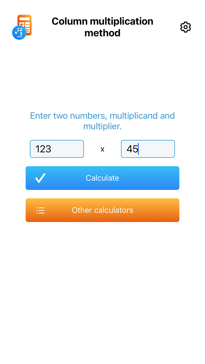 Column multiplication method