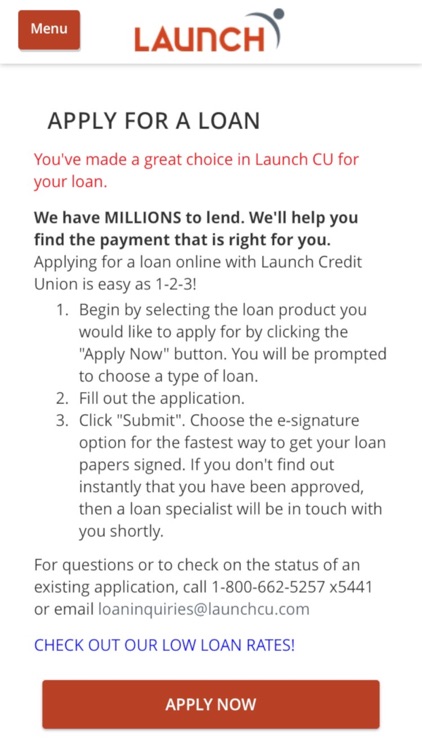 Launch Credit Union