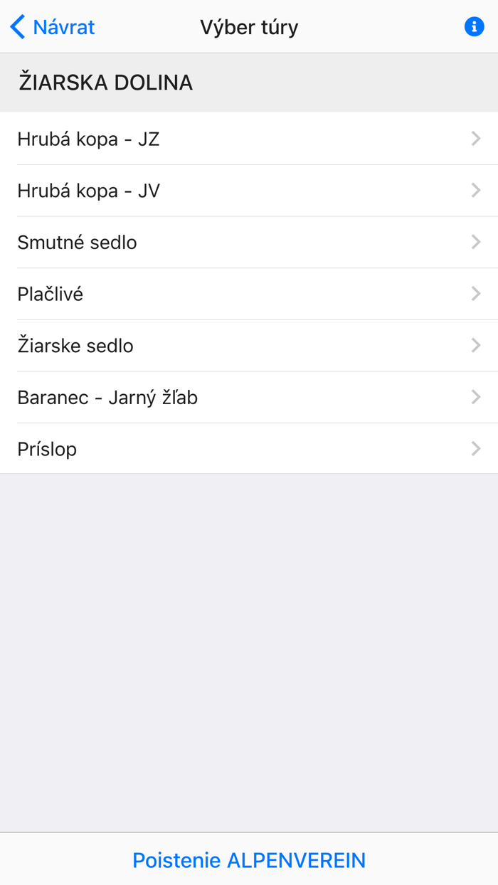 Skialp Túry - Žiarska dolina