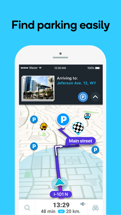 Waze Navigation & Live Traffic iphone images