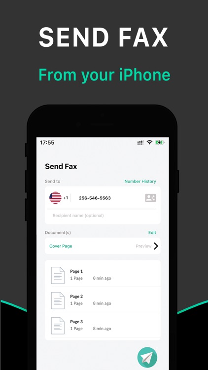 Fax app - Scan Sign & Send Fax