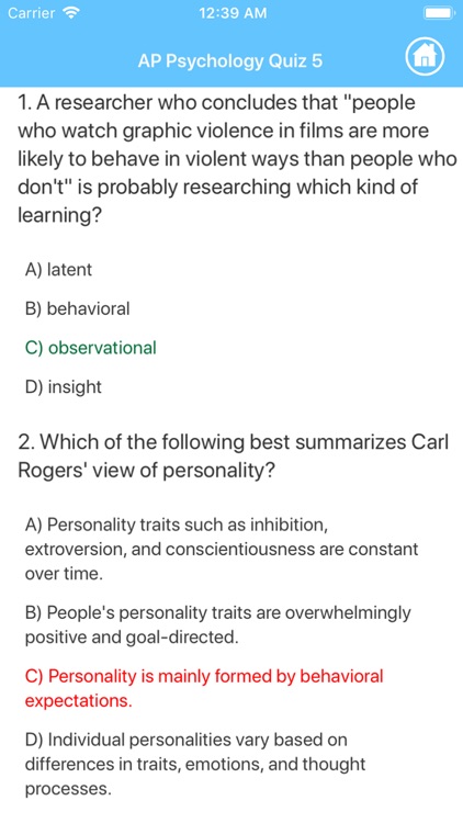 AP Psychology Quizzes screenshot-4
