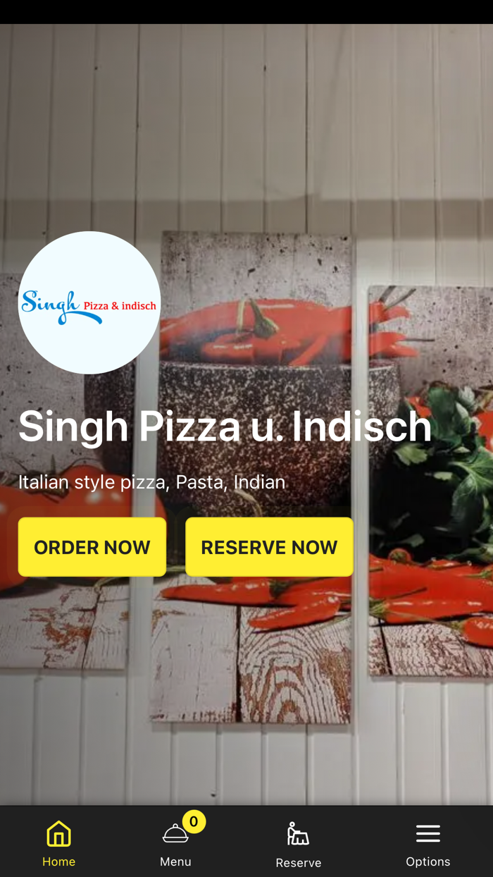 Singh Pizza u. Indisch