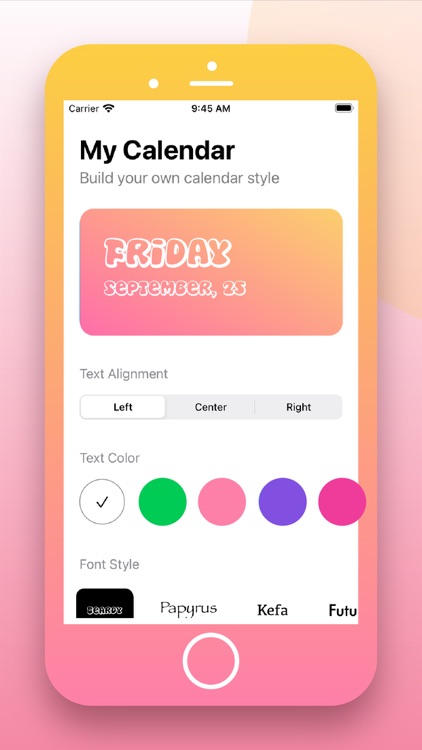 Calendar Widget - Photo Widget