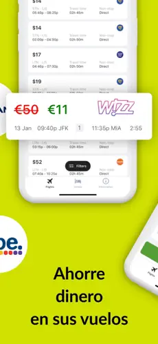 Screenshot 2 Vuelos económicos:vuela barato iphone