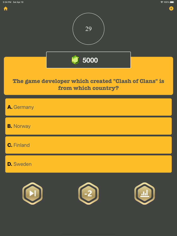 GEMS - Quiz For Clash Of Clans