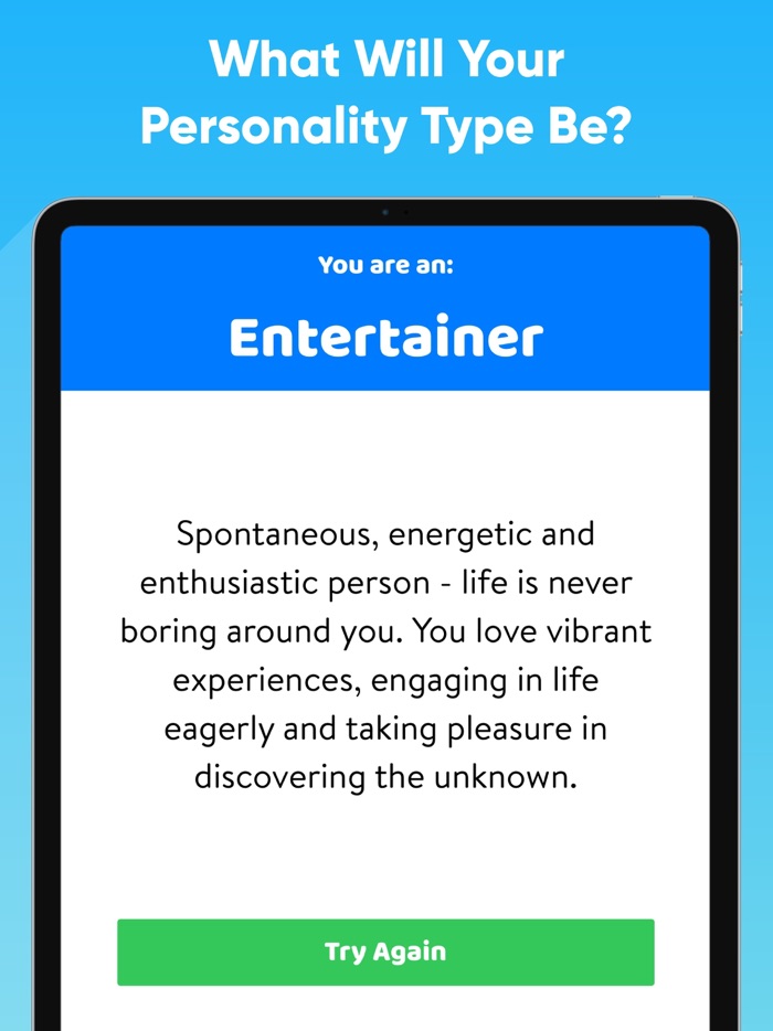 Personality Test Quiz