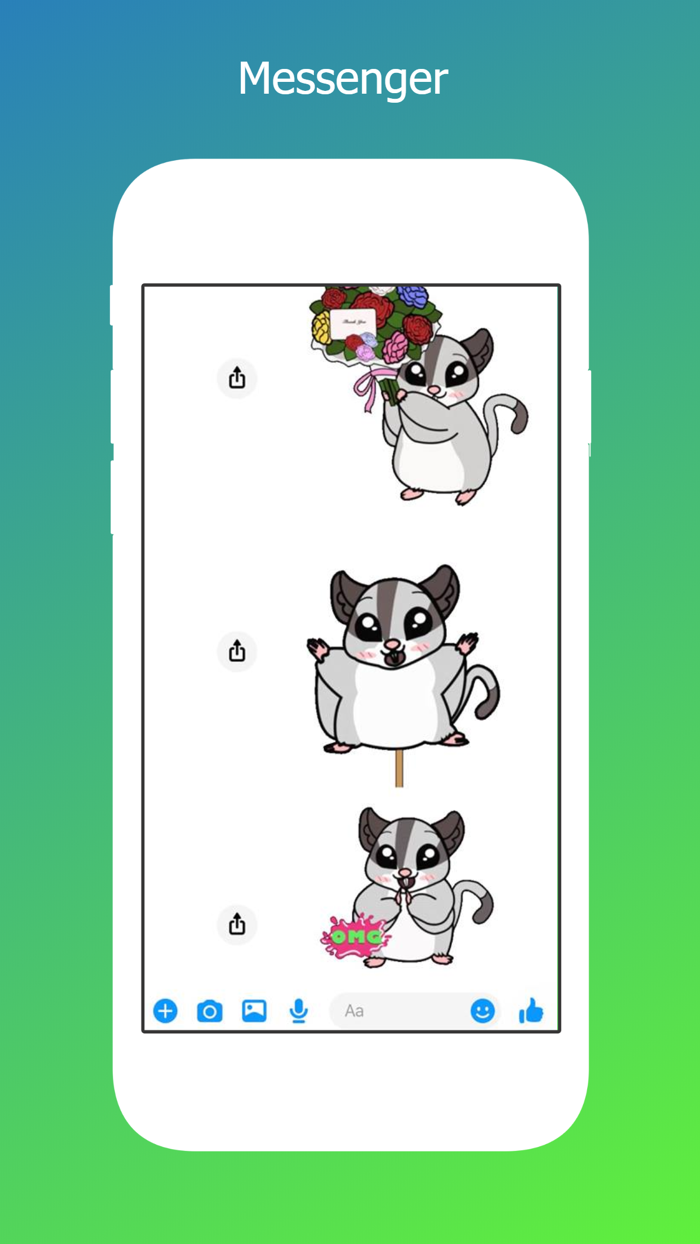 Mitzi Sugar Bear Emojis