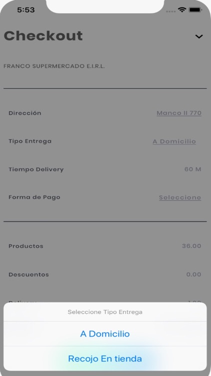 Franco delivery de productos screenshot-5