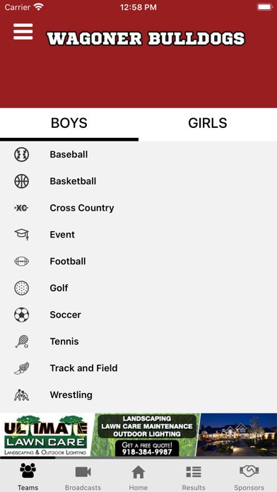 Wagoner Bulldogs Athletics screenshot 3