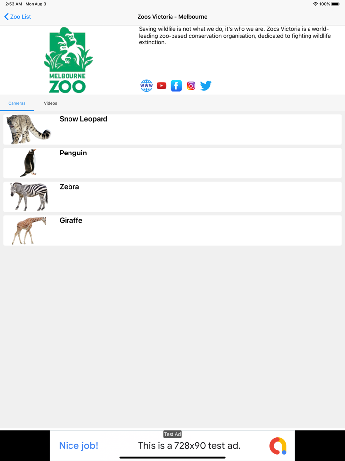 Zoo Virtual Visit