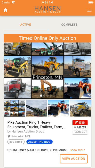 How to cancel & delete Hansen Auction Group from iphone & ipad 3