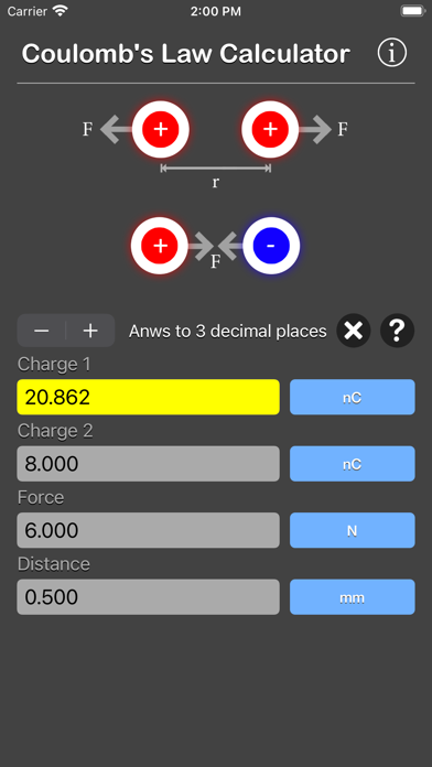 Coulomb's Law Calculator screenshot 4