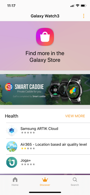 ‎Samsung Galaxy Watch (Gear S) Screenshot