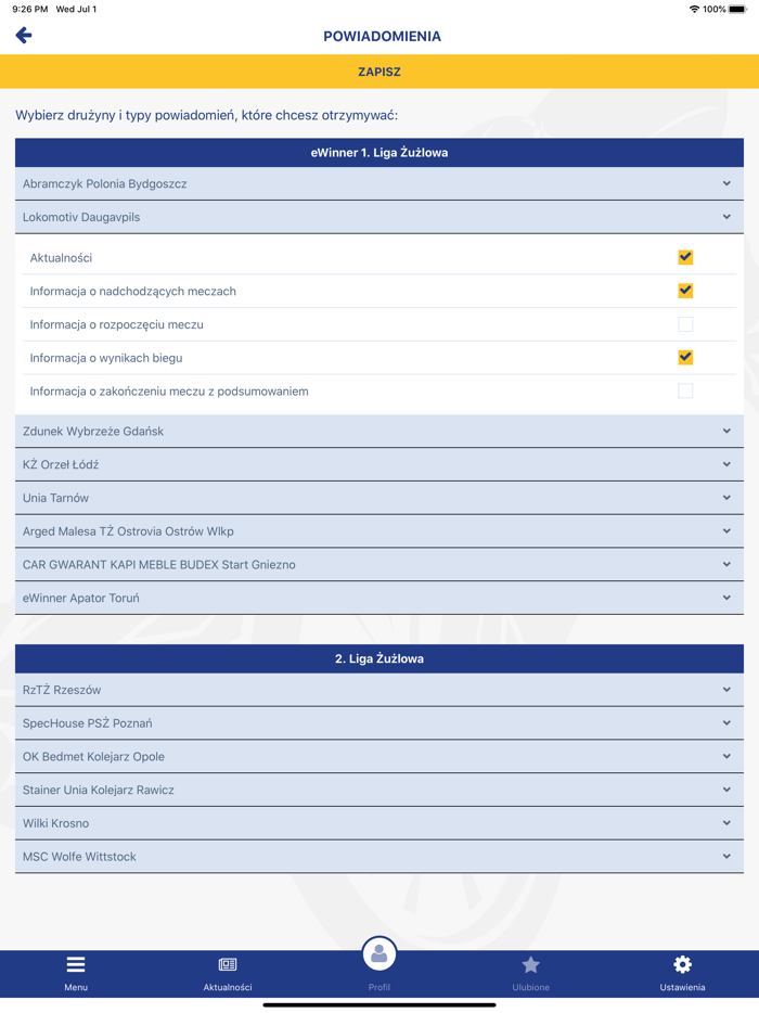 eWinner Żużel 1 i 2 liga