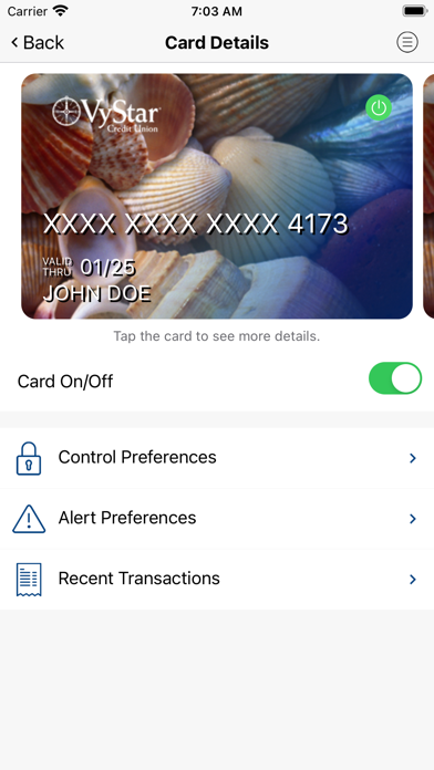 How to cancel & delete VyStar Card Control from iphone & ipad 1
