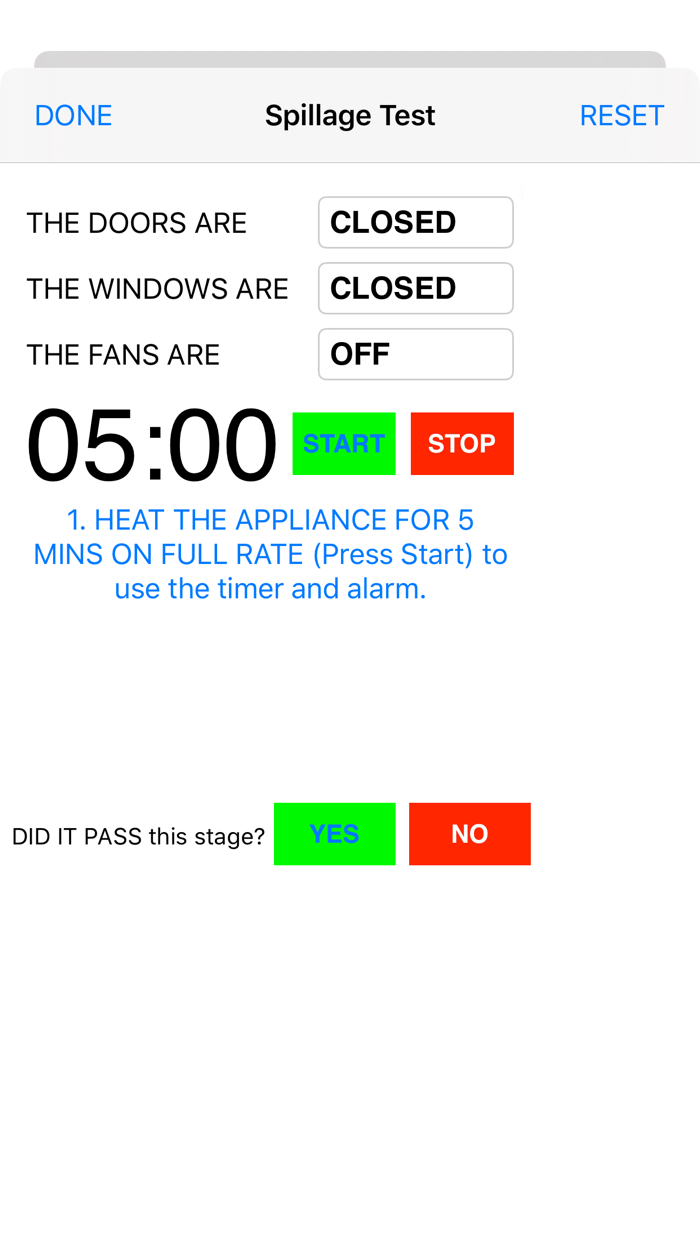 GB Gas Flue  Spillage testing