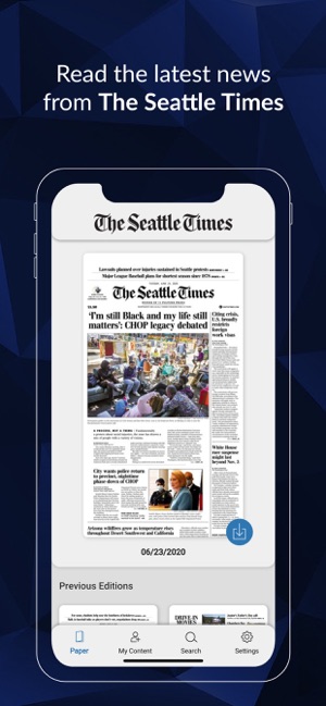 Seattle Times Print Replica