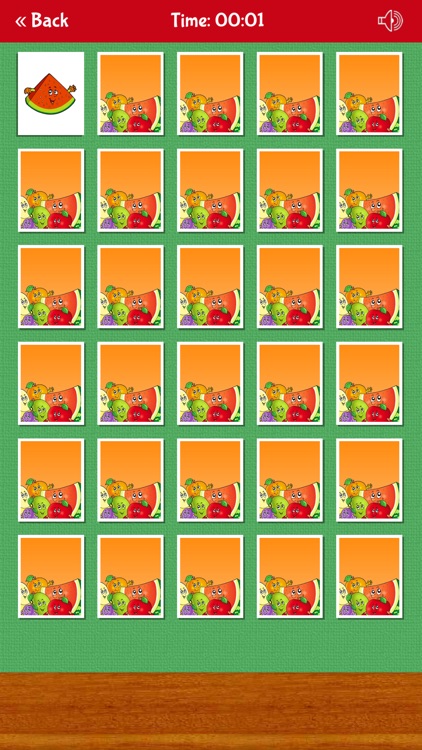 Fruits Vegetables Memory Game screenshot-3