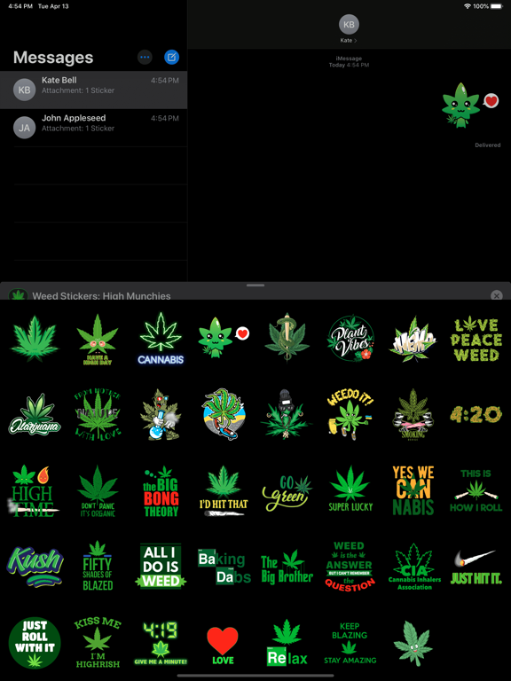 Weed Stickers: High Munchies screenshot 2